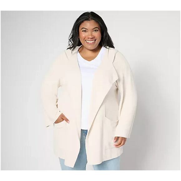 Barefoot Dreams CozyChic Lite Open Front Cardigan Sand Dune,X-Large A656307 - Picture 1 of 1